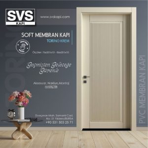Soft Membran Kapı Torino (Krem) | SVS Kapı Bursa