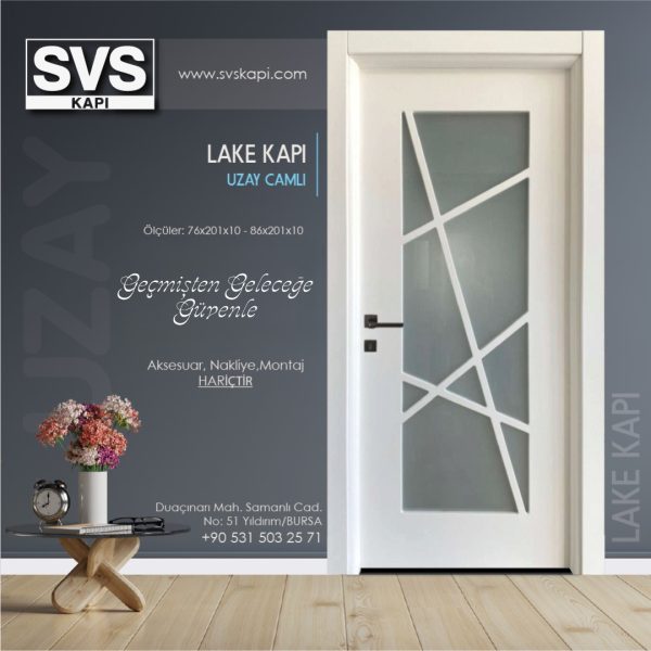 Lake Kapı Uzay Camlı (Beyaz) | SVS Kapı Bursa